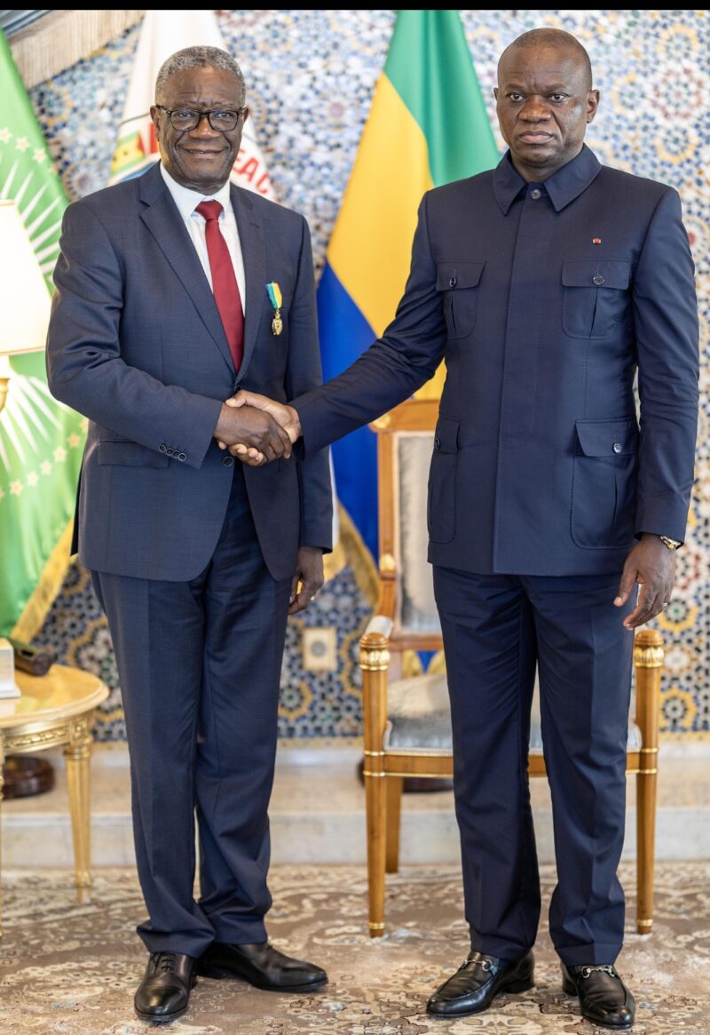 Libreville : Mukwege et Oligui unis contre les violences en zones de conflit
