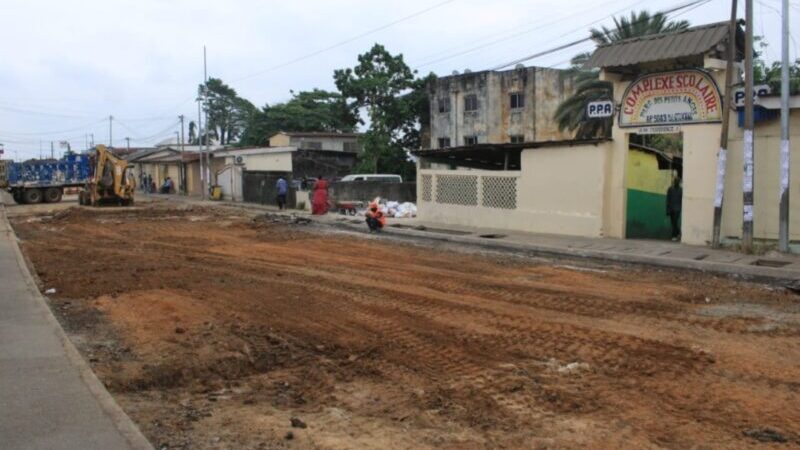 Réhabilitation urbaine : l’axe Sotega–Nkembo se refait une santé
