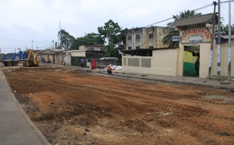 Réhabilitation urbaine : l’axe Sotega–Nkembo se refait une santé