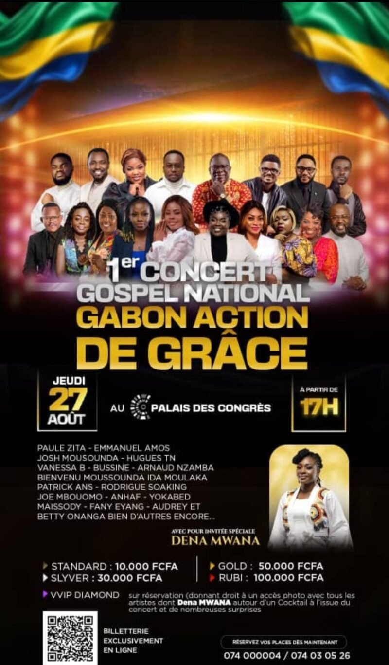 Gospel National : Dena Mwana et l’élite de la musique chrétienne en concert géant le 27 août au Palais des Congrès